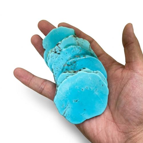 Turquoise Kralen, Natuurlijke Turquoise, Onregelmatige, DIY, turquoise size 50-55x5-7mm, Verkocht door PC