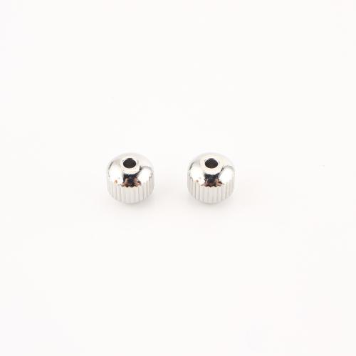 Cruach dhosmálta coirníní Spacer, 304 Cruach dhosmálta, DIY, dath bunaidh, 8x8x8mm, 100ríomhairí pearsanta/Lot, Díolta De réir Lot