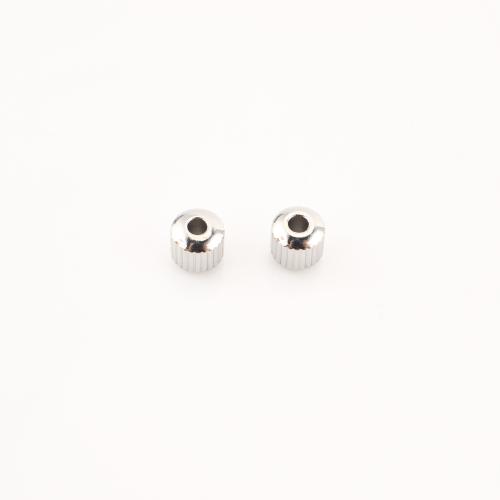 Cruach dhosmálta coirníní Spacer, 304 Cruach dhosmálta, DIY, dath bunaidh, 6x6x6mm, 100ríomhairí pearsanta/Lot, Díolta De réir Lot