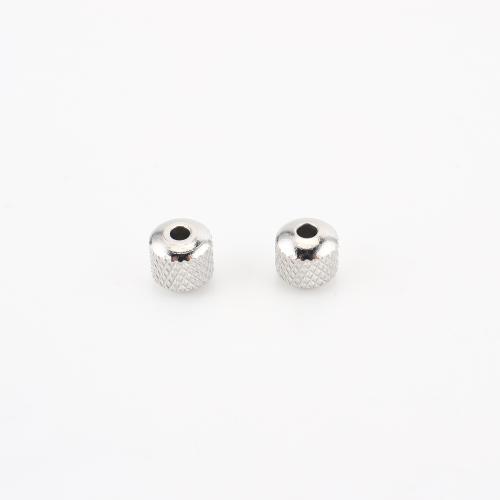 Cruach dhosmálta coirníní Spacer, 304 Cruach dhosmálta, DIY, dath bunaidh, 7x7x7mm, 100ríomhairí pearsanta/Lot, Díolta De réir Lot