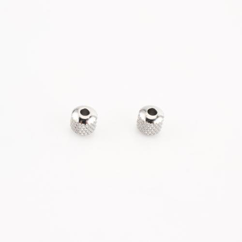 Cruach dhosmálta coirníní Spacer, 304 Cruach dhosmálta, DIY, dath bunaidh, 6x6x6mm, 100ríomhairí pearsanta/Lot, Díolta De réir Lot