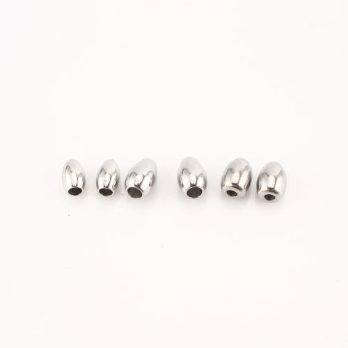 Cruach dhosmálta coirníní Spacer, 304 Cruach dhosmálta, DIY & méid éagsúla do rogha, dath bunaidh, 100ríomhairí pearsanta/Lot, Díolta De réir Lot