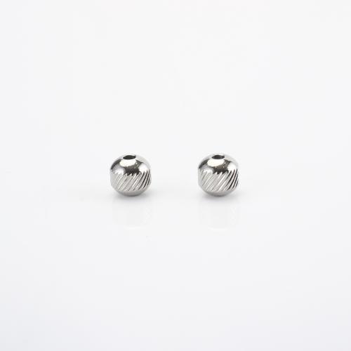 Cruach dhosmálta coirníní Spacer, 304 Cruach dhosmálta, DIY, dath bunaidh, 8x8x8mm, 100ríomhairí pearsanta/Lot, Díolta De réir Lot