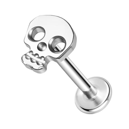 Titan Legierung Ohrpiercing, Schädel, unisex & verschiedene Größen vorhanden, verkauft von PC