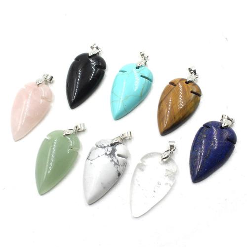 Pendants Gemstone Jewelry, Teardrop, snasta, DIY & ábhair éagsúla do rogha, 7x20x40mm, Díolta De réir PC