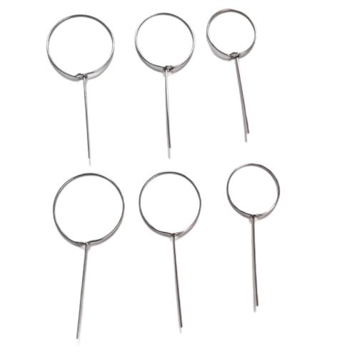 Rustfrit stål Linking Ring, 316 Stainless Steel, poleret, du kan DIY & forskellig størrelse for valg, oprindelige farve, Solgt af PC