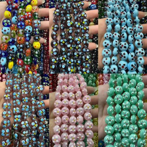 Käsintehdyt lamppuhelmet, Lamppuhelmi, Button Shape, tee-se-itse & emali, enemmän värejä valinta, 12mm, 25PC/laukku, Myymät laukku