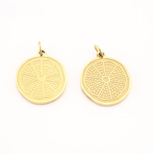 Stainless Steel Pendants 304 Stainless Steel gold color plated DIY Sold By Lot