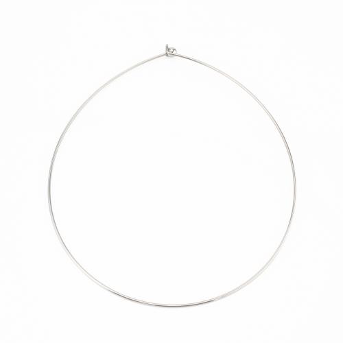 304 Nerūdijantis plienas Bangle vielos, Pasidaryk pats, Originali spalva, 160x130x6mm, Pardavė PC