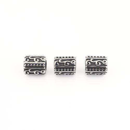 Branelli Dell'acciaio inossidabile del distanziatore, 304 acciaio inox, Vintage & DIY, colore originale, 10x8x8mm, Venduto da PC