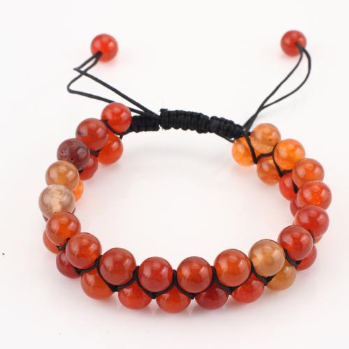 pierre gemme bracelet, Rond, Double couche & unisexe, Vendu par PC