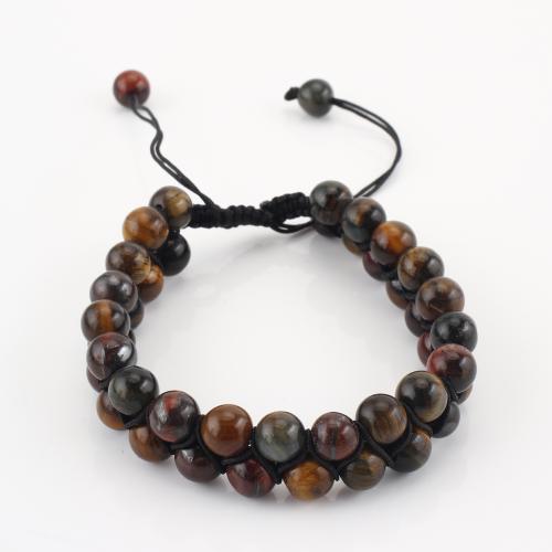 pierre gemme bracelet, Rond, Double couche & unisexe, Vendu par PC