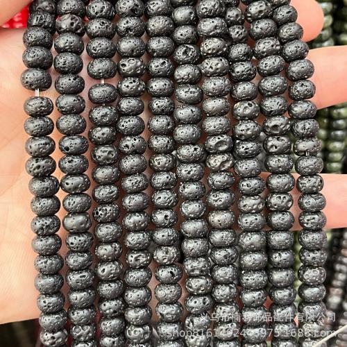 Naturlige Lava perler, du kan DIY & forskellig størrelse for valg, Længde Ca. 38 cm, Solgt af PC