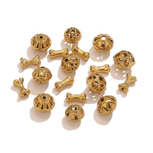 Branelli Dell'acciaio inossidabile del distanziatore, 304 acciaio inox, placcato color oro, DIY & stili diversi per la scelta, Venduto da PC