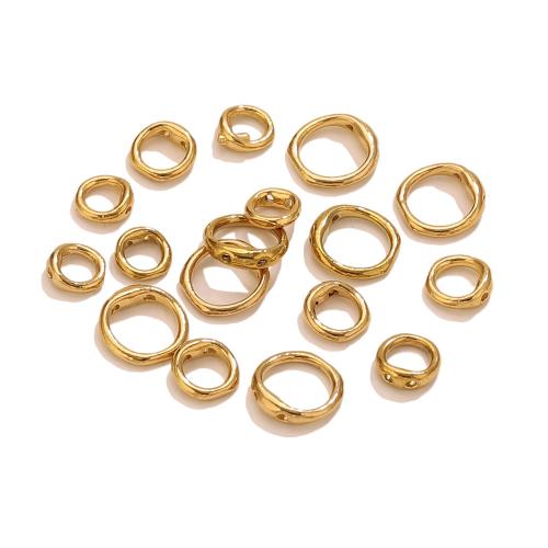 304 Stainless Steel Stoppers Ring DIY plated Donut Sold By PC