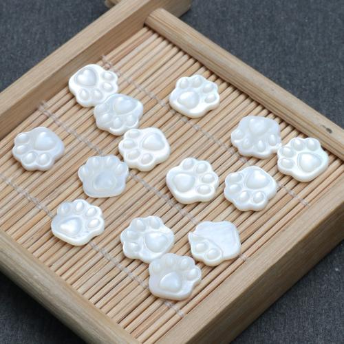 Ciondoli naturali di conchiglia bianca, bianco conchiglia, Inciso, DIY, 10x9.40mm, Venduto da PC