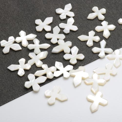 Perline conchiglia in bianco naturale , bianco conchiglia, Foglia di acero, DIY, 17.70mm, Venduto da PC