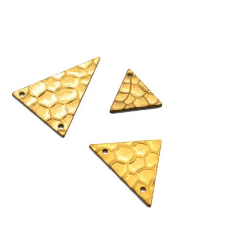 Messing Smykker Vedhæng, Triangle, du kan DIY & forskellig størrelse for valg, Solgt af PC