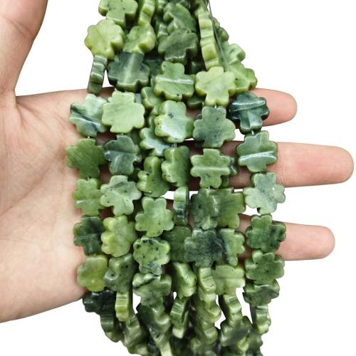 Jade Pärlor, Södra Jade, DIY, beads size 14-15mm, Såld Per Ca 38 cm Strand