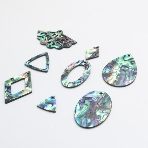 Natural Abalone Shell Pendants with Acrylic Carved DIY Sold By PC