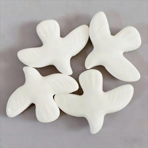 Porcelánové šperky Korálky, Porcelán, Holubice, DIY, více barev na výběr, 33.50x42mm, 100PC/Bag, Prodáno By Bag