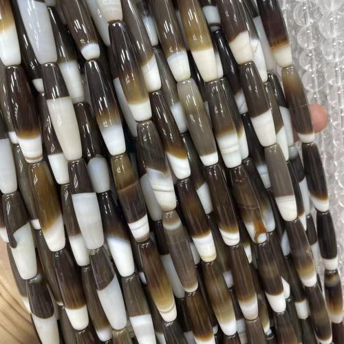 Perline in agata, agate, lucido, DIY, nessuno, 8x34mm, Appross. 12PC/filo, Venduto da filo