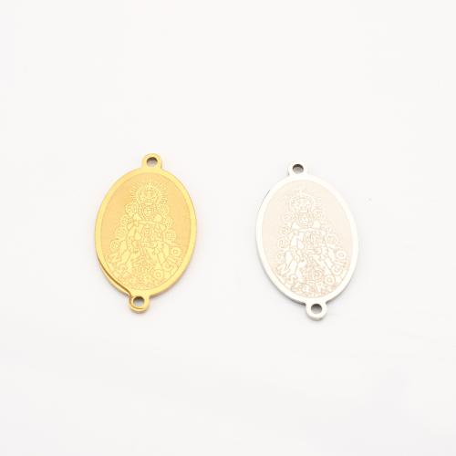 Stainless Steel priključak, 304 nehrđajućeg čelika, Stan Oval, pozlaćen, možete DIY, više boja za izbor, 22x13x1mm, 10računala/Lot, Prodano By Lot