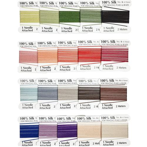 Soie corde, DIY, plus de couleurs à choisir, 0.70mm, 20PC/sac, Vendu par sac