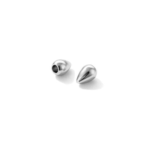 Perlas de acero inoxidable, acero inoxidable 304, Corazón, Bricolaje & pulido por máquina, color original, 4.50x6mm, agujero:aproximado 2mm, Vendido por UD