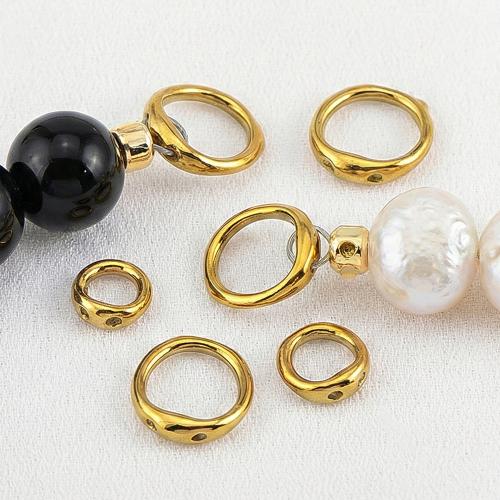304 Stainless Steel Stoppers Ring plated DIY Sold By Lot