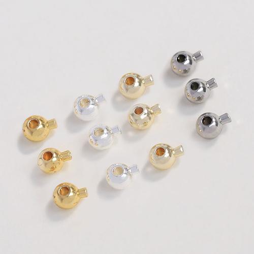 laiton Perle de positionnement, Placage, DIY, plus de couleurs à choisir, 100PC/lot, Vendu par lot