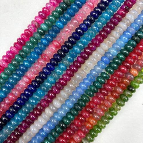 Natuurlijke Dragon Veins Agaat kralen, Abacus, DIY, meer kleuren voor de keuze, 6x10mm, Ca 62pC's/Strand, Verkocht door Strand