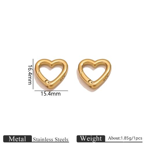 Stainless Steel Jewelry Clasp 304 Stainless Steel plated DIY Sold By Lot