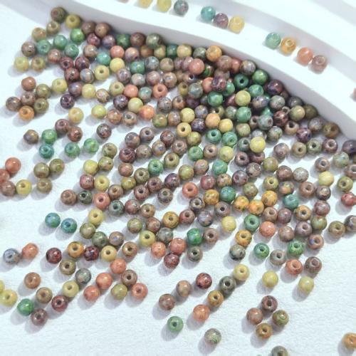 Perles murano faites à la main , chalumeau, vernis au four, DIY & styles différents pour le choix, couleurs mélangées, 100PC/sac, Vendu par sac