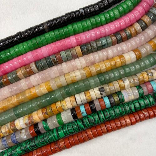 Abalorios de Gemas, Piedras preciosas, ábaco, pulido, Bricolaje & diferentes materiales para la opción, 4x10mm, aproximado 48PCs/Sarta, Vendido por Sarta
