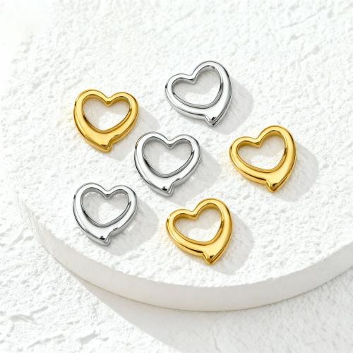 Serce Wisiorek ze stali nierdzewnej, Stal nierdzewna 304, Powlekane, DIY & pusty, dostępnych więcej kolorów, 14.50x14mm, 10komputery/wiele, sprzedane przez wiele
