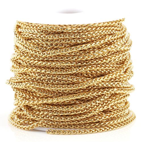 Stainless Steel Jewelry Chain 304 Stainless Steel Vacuum Ion Plating DIY Sold By m