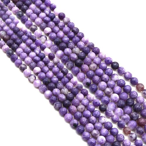 Prirodni kvarc nakit Beads, Krug, možete DIY, 4mm, Prodano Per Približno 38 cm Strand