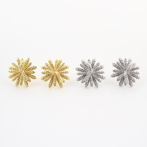 cobre brincos, banhado, joias de moda & para mulher, Mais cores pare escolha, 26x26x19mm, vendido por par
