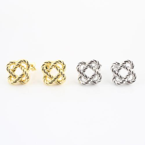cobre brincos, banhado, joias de moda & para mulher & vazio, Mais cores pare escolha, 18x18x18mm, vendido por par