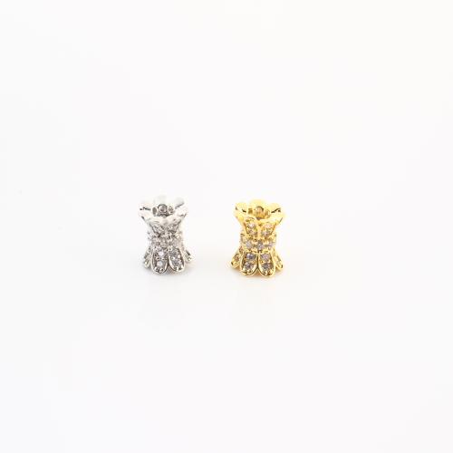 Brass Spacer perle, Mesing, pozlaćen, možete DIY & micro utrti kubni cirkonij, više boja za izbor, 9x7x7mm, Prodano By PC