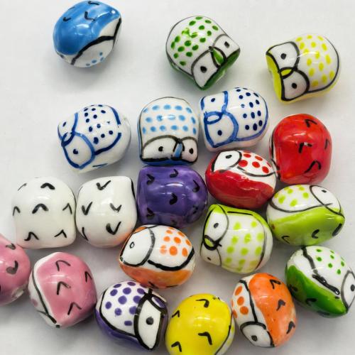 PorseleinJuwelen Beads, Porselein, DIY, meer kleuren voor de keuze, 17x15mm, Gat:Ca 2.6mm, 100pC's/Bag, Verkocht door Bag