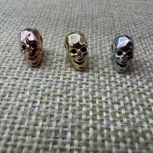 Messinki Spacer Helmet, Kallo, päällystetty, tee-se-itse & Micro Pave kuutiometriä zirkonia, enemmän värejä valinta, 12.50x7.30x9.60mm, Reikä:N. 2mm, 10PC/erä, Myymät erä