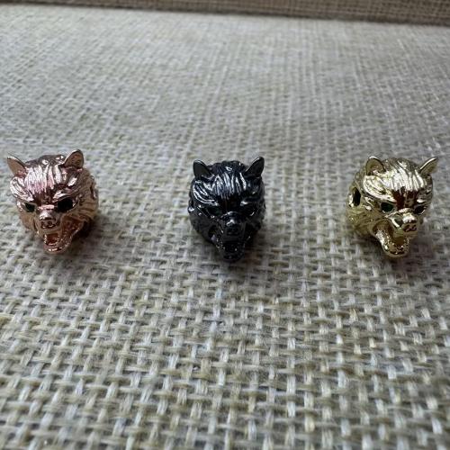 Messinki Spacer Helmet, Eläin, päällystetty, tee-se-itse & Micro Pave kuutiometriä zirkonia, enemmän värejä valinta, 14x11x10mm, Reikä:N. 2mm, 10PC/erä, Myymät erä