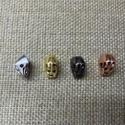 Messinki Spacer Helmet, päällystetty, tee-se-itse & Micro Pave kuutiometriä zirkonia, enemmän värejä valinta, 11x10x8mm, Reikä:N. 2mm, 10PC/erä, Myymät erä