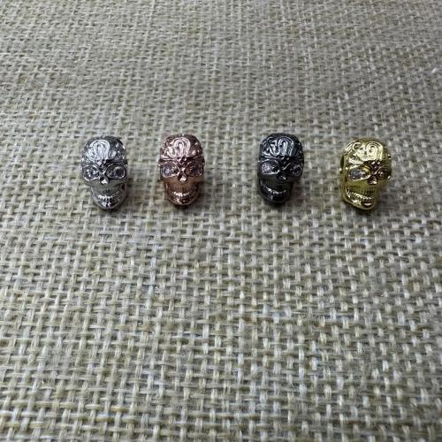 Messinki Spacer Helmet, Kallo, päällystetty, tee-se-itse & Micro Pave kuutiometriä zirkonia, enemmän värejä valinta, 12.50x7.80x9.30mm, Reikä:N. 3mm, 10PC/erä, Myymät erä