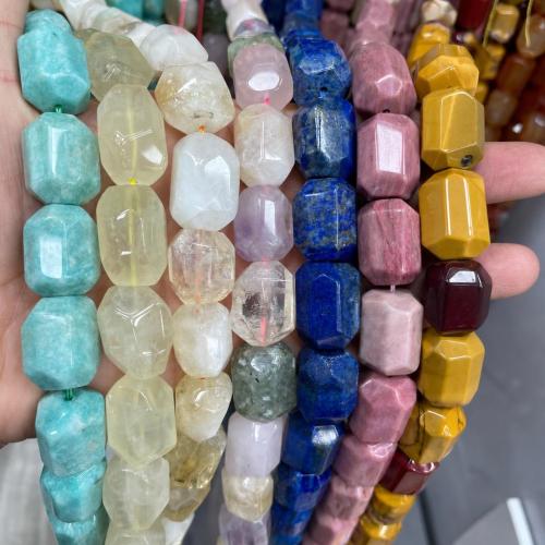 Edelsteen Sieraden Kralen, DIY & verschillende materialen voor de keuze, beads size 14-16*19-22mm, Per verkocht Ca 38 cm Strand