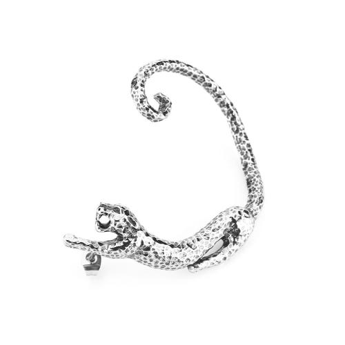 304 Stainless Steel Náušnicový zábal, Leopard, lesklý, Vintage & unisex, Původní barva, earring size 30-60mm, Prodáno By PC