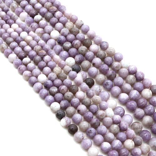 Gemstone Jewelry Beads Lilac Beads Round DIY Sold Per Approx 38 cm Strand