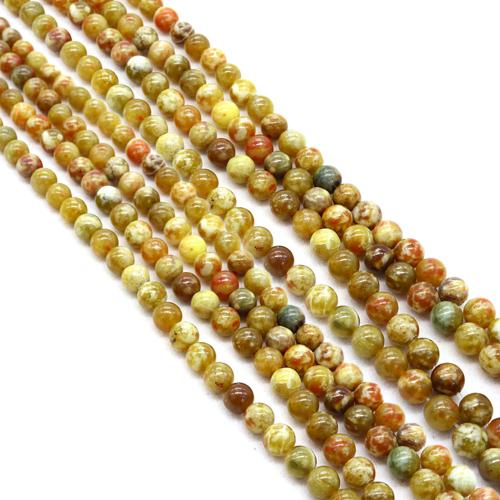 Gemstone Jewelry Beads Dragon Blood stone Round DIY Sold Per Approx 38 cm Strand
